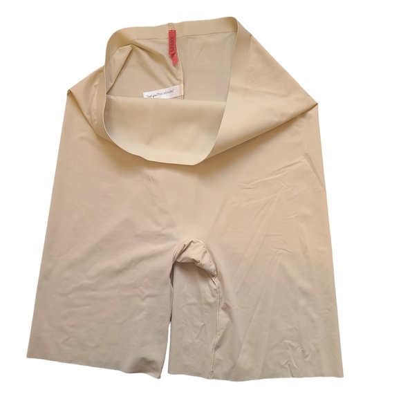SPANX Thinstincts High-Waisted Mid-Thigh Short Soft Nude Size XL - Picture 2 of 8